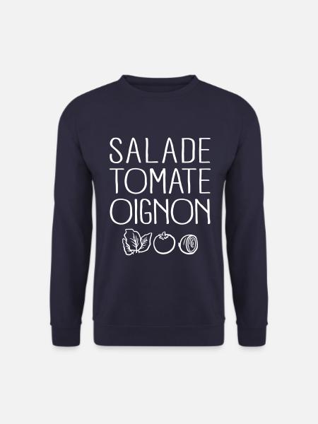 Salade Tomate Oignon - Sweat-shirt Unisexe - marine
