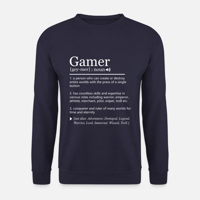 Gamer Definition - Unisex Pullover - Navy