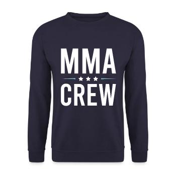 Mma Crew - Unisex Pullover - Navy - Vorne - Alina (178cm) & Michal (187cm)