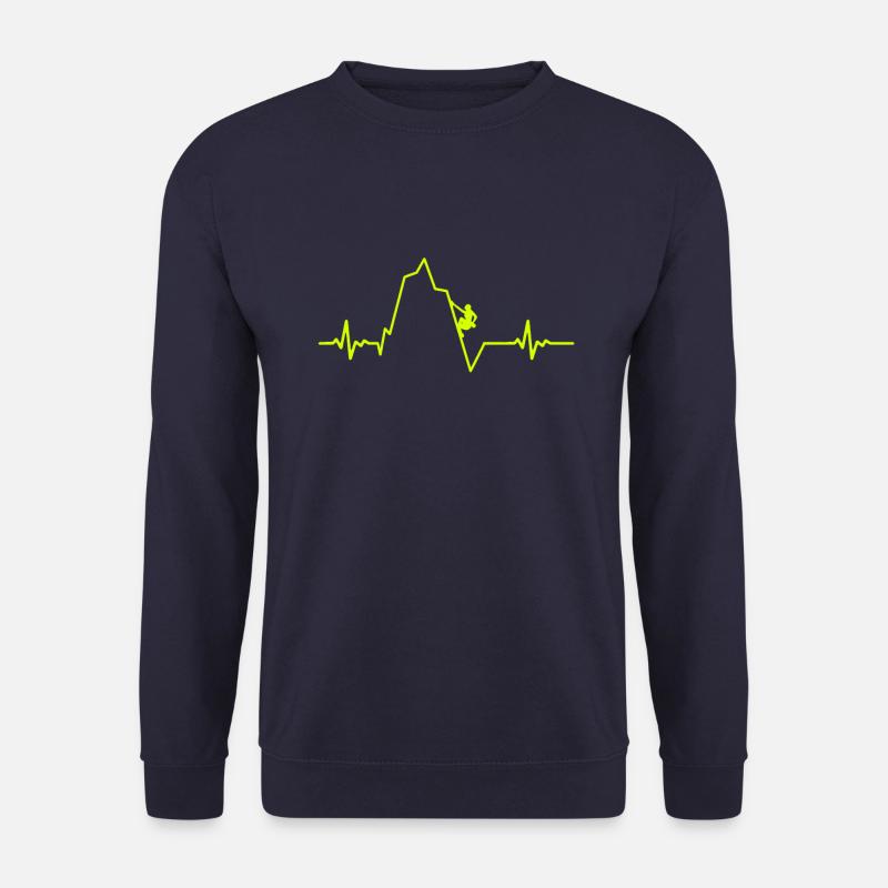 Bergsteiger, Felsklettern, Wanderung, Wandern, Fun - Unisex Pullover - Navy