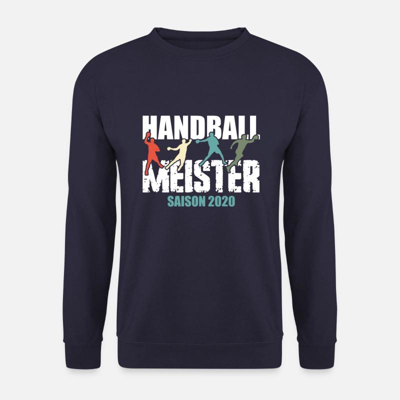 Handball Meister Saison 2020, Abbruch, Funshirt - Unisex Pullover - Navy