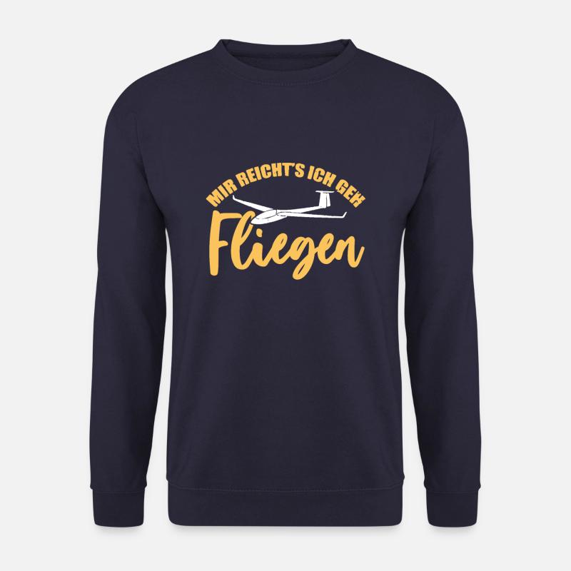 Segelfliegen, Segelflieger, Pilot, Segelflugzeug - Unisex Pullover - Navy