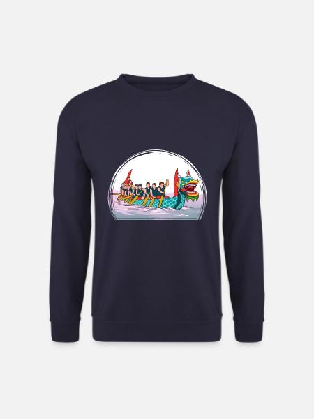 Drachenboot, Paddeln, Geschenk, Vikinger, China - Unisex Pullover - Navy
