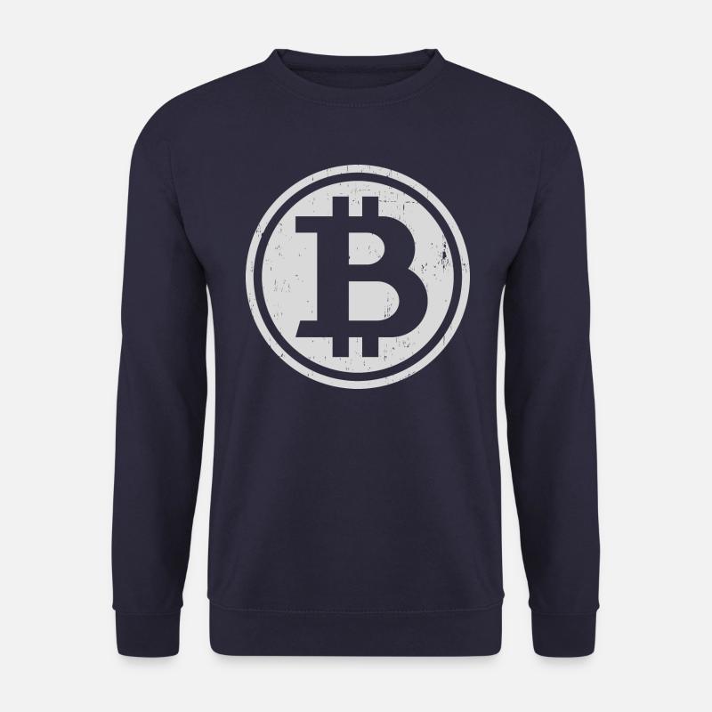 Vintage Bitcoin - Unisex Pullover - Navy