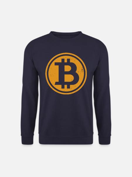 Vintage Bitcoin - Unisex Pullover - Navy