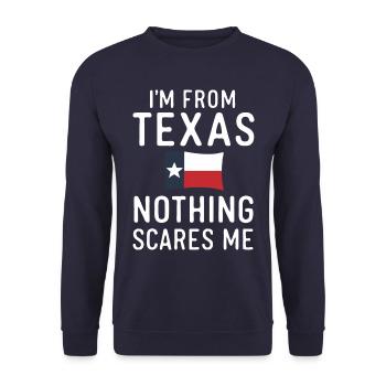 État du Texas Texans Texas - Sweat-shirt Unisexe - marine - Devant - Alina (178cm) & Michal (187cm)