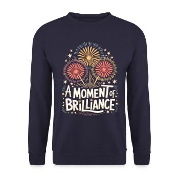 Pyrotechnics Fireworks Pyrotechnics - Unisex Sweatshirt - navy - Front - Alina (178cm) & Michal (187cm)