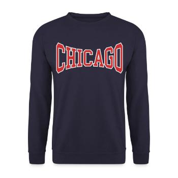 Chicago - Sweat-shirt Unisexe - marine - Devant - Alina (178cm) & Michal (187cm)