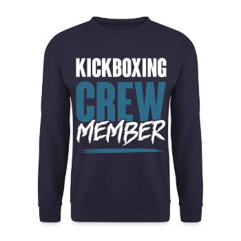 Kickboxing Crew - Unisex Sweatshirt - navy - Front - Alina (178cm) & Michal (187cm)