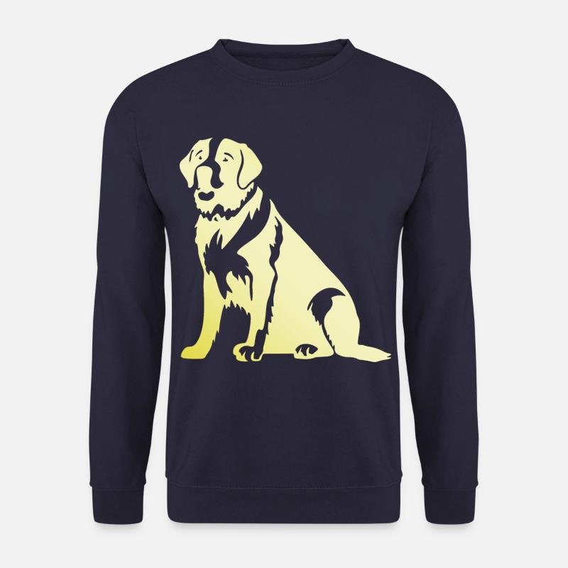 Saint Bernard Hund Silhouette - Unisex Pullover - Navy
