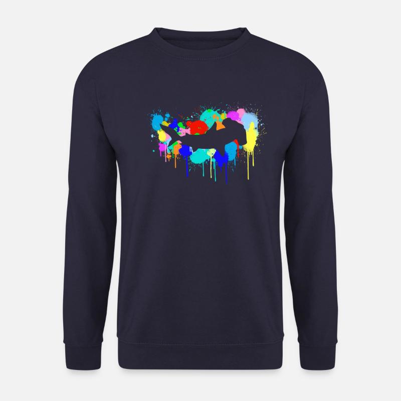 Hammerhead shark graf, organic scuba diving - Unisex Sweatshirt - navy