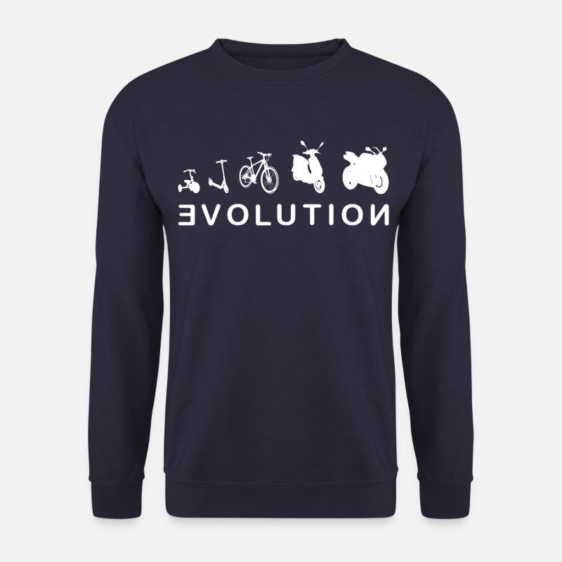 Evolution Biker 2- Entwicklung eines Biker 2.0 - Unisex Pullover - Navy