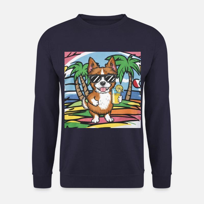 Lion with lemonade - Unisex Sweatshirt - navy