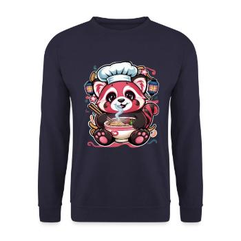 Licorne mignonne avec des fraises pleines de magie - Sweat-shirt Unisexe - marine - Devant - Alina (178cm) & Michal (187cm)