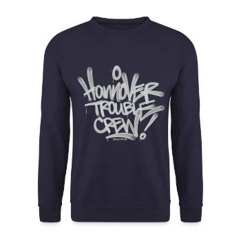 Hanovre Trouble Crew Graffiti Ultras Shirt - Sweat-shirt Unisexe - marine - Devant - Alina (178cm) & Michal (187cm)