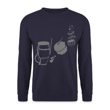 samba - Sweat-shirt Unisexe - marine - Devant - Alina (178cm) & Michal (187cm)