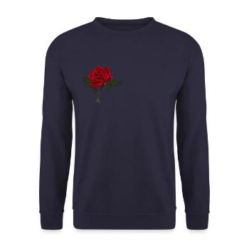 Rose - Unisex Sweatshirt - navy - Front - Alina (178cm) & Michal (187cm)