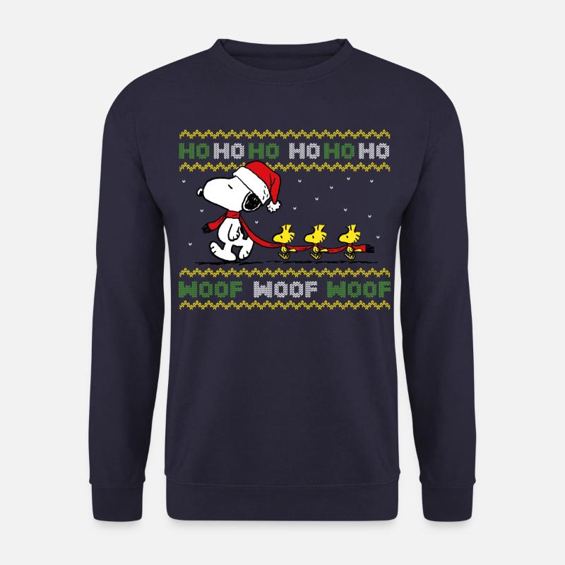 Peanuts Snoopy Hohoho - Unisex Pullover - Navy