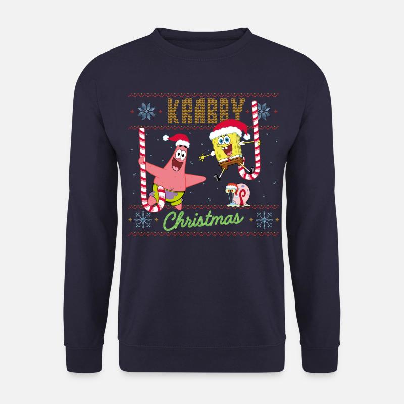 SpongeBob Schwammkopf Krabby Christmas - Unisex Pullover - Navy