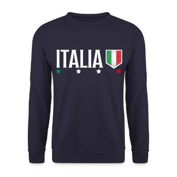Italien, Italia, Italy - Unisex Pullover - Navy - Vorne - Alina (178cm) & Michal (187cm)