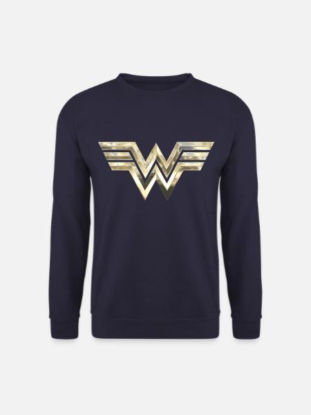 Wonder Woman 1984 Logo Classic Gold - Unisex sweater - marineblå
