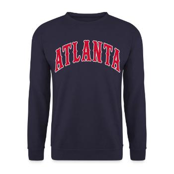 Atlanta - Sweat-shirt Unisexe - marine - Devant - Alina (178cm) & Michal (187cm)