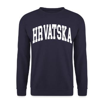 Croatie (Hrvatska) - Sweat-shirt Unisexe - marine - Devant - Alina (178cm) & Michal (187cm)