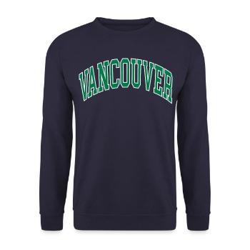 Vancouver - Unisex Sweatshirt - navy - Front - Alina (178cm) & Michal (187cm)
