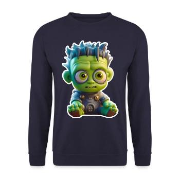 Babyfrankenstein - Unisex Pullover - Navy - Vorne - Alina (178cm) & Michal (187cm)