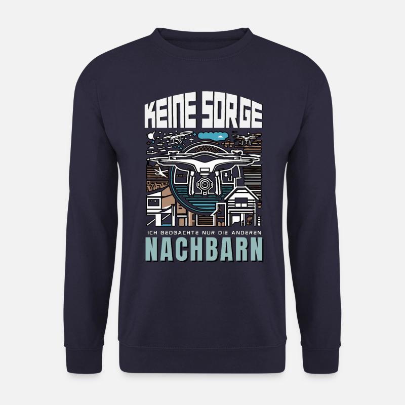 Über den Dächern - Drohnenpilot Style - Unisex Pullover - Navy