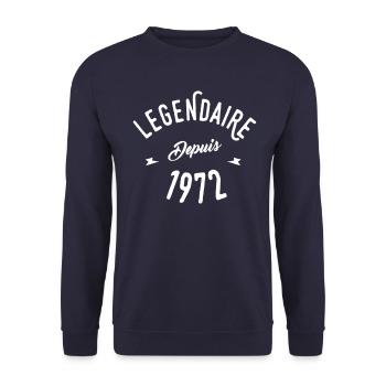legendaire depuis 1972 - Sweat-shirt Unisexe - marine - Devant - Alina (178cm) & Michal (187cm)