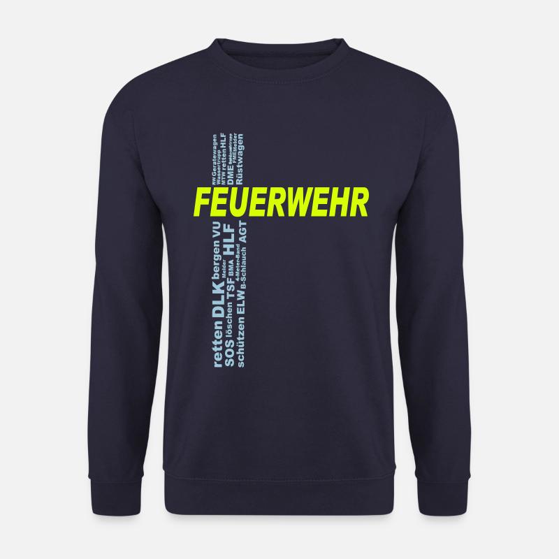 Feuerwehr Shirt mit deinem eigenen Stadtnamen - Unisex Pullover - Navy