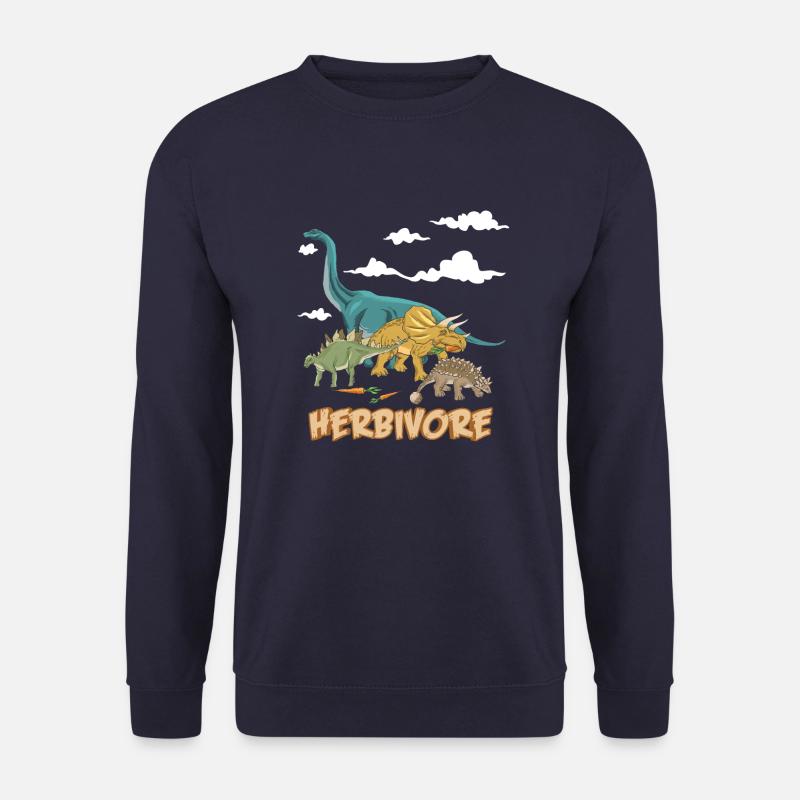 Dinosaur herbivore vegetarian | gift - Unisex Sweatshirt - navy