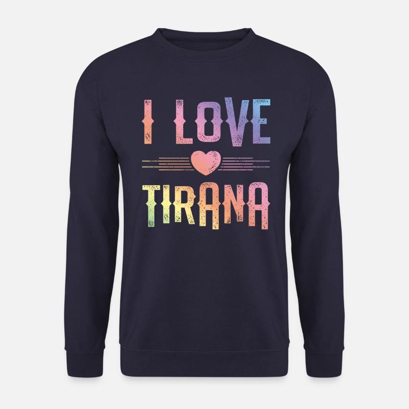 I Love Tirana - Unisex Pullover - Navy