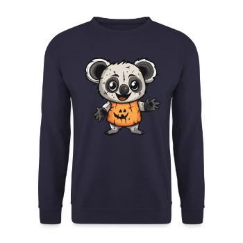 Koala Halloween Zombie - Sweat-shirt Unisexe - marine - Devant - Alina (178cm) & Michal (187cm)