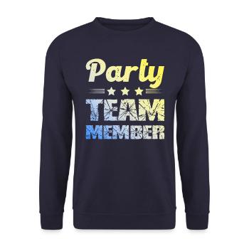 Équipe du parti - Sweat-shirt Unisexe - marine - Devant - Alina (178cm) & Michal (187cm)