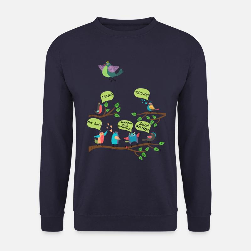 Abschieds Shirt Vögel - Unisex Pullover - Navy