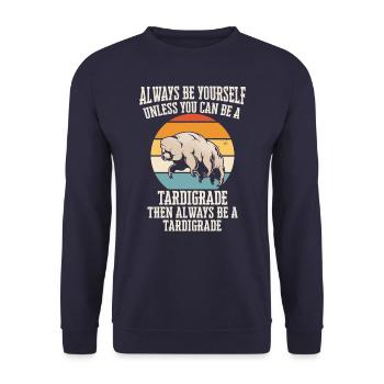 Tardigrade - Unisex Sweatshirt - navy - Front - Alina (178cm) & Michal (187cm)