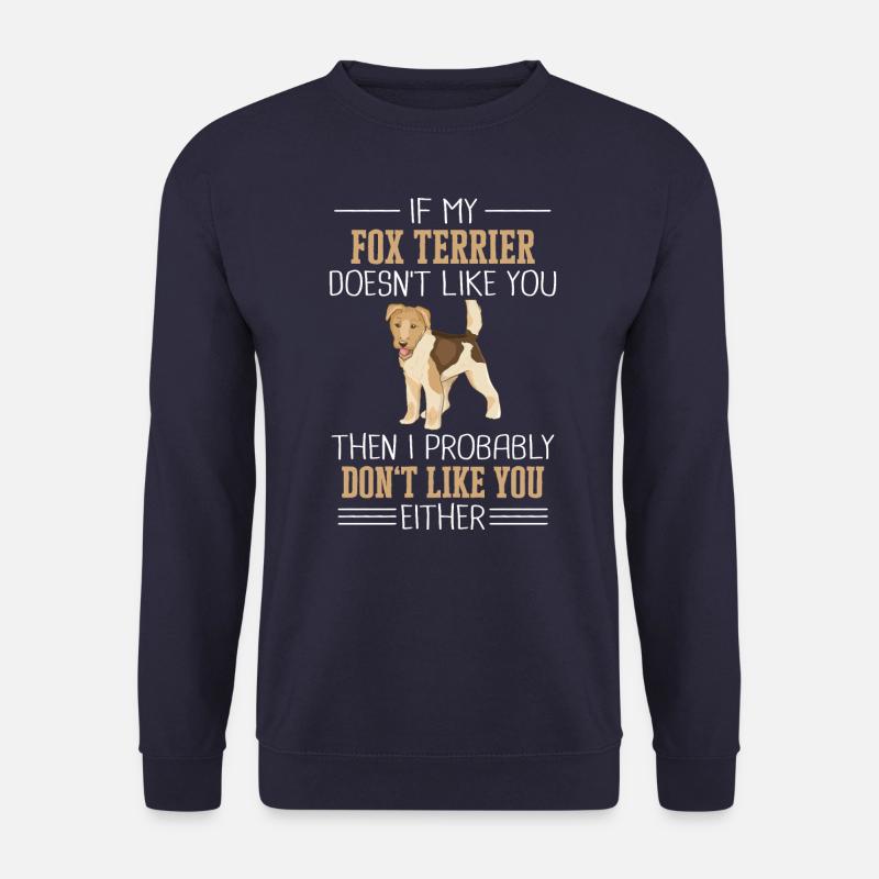 Fox Terrier Dog - Unisex Sweatshirt - navy