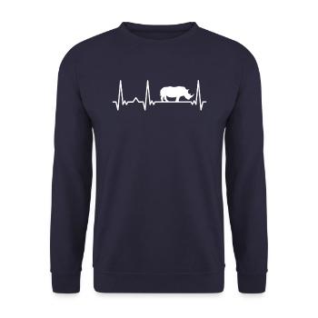 Nashorn - Unisex Pullover - Navy - Vorne - Alina (178cm) & Michal (187cm)