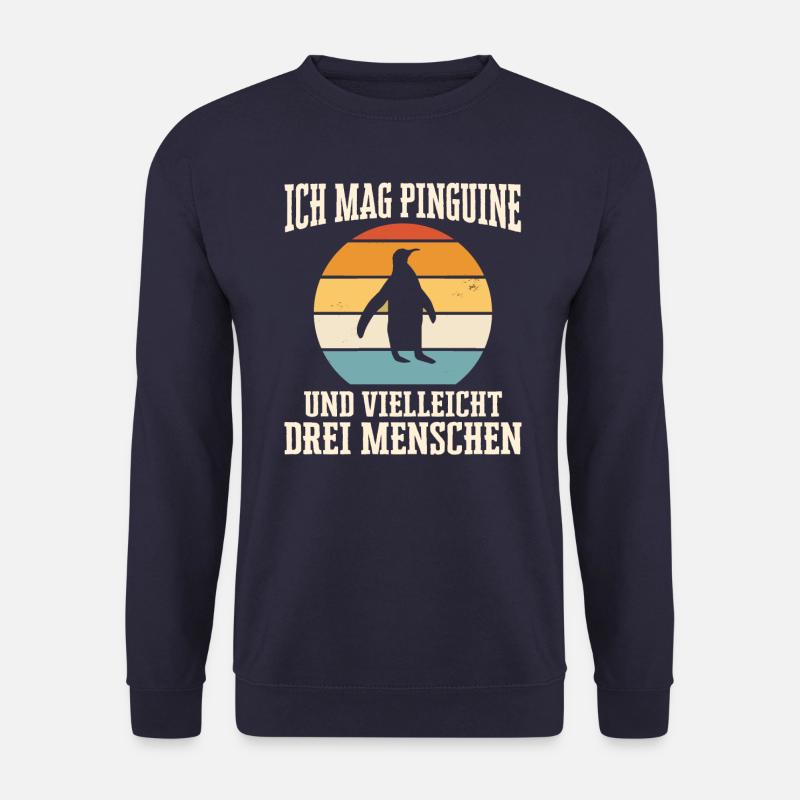 Pinguin Pinguine Tier - Unisex Pullover - Navy