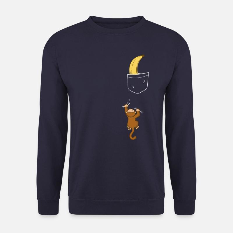 Monkey Monkey Animal Gorilla Chimpanzee - Unisex sweater - marineblå