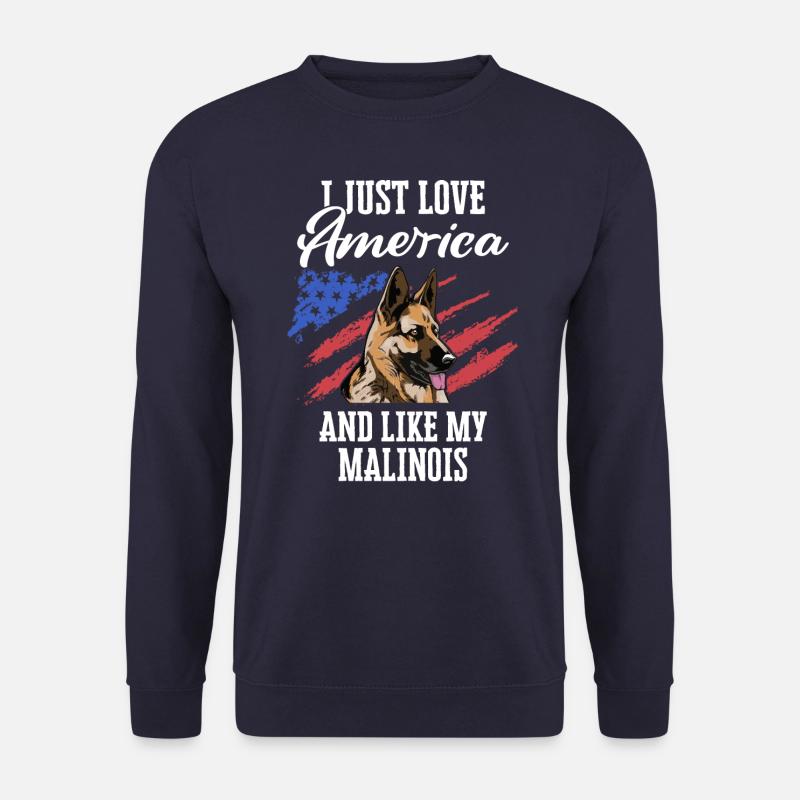 Malinois Dog - Unisex Sweatshirt - navy