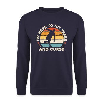 Frisbee Disc Golf - Sweat-shirt Unisexe - marine - Devant - Alina (178cm) & Michal (187cm)