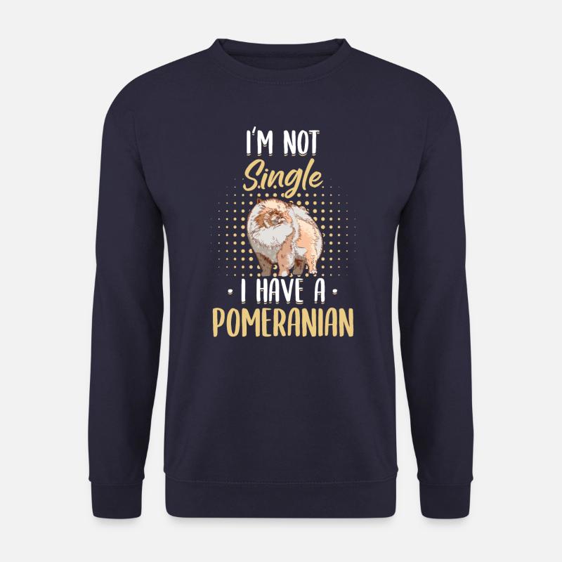 Pomeranian Hund Hundehalter - Unisex Pullover - Navy