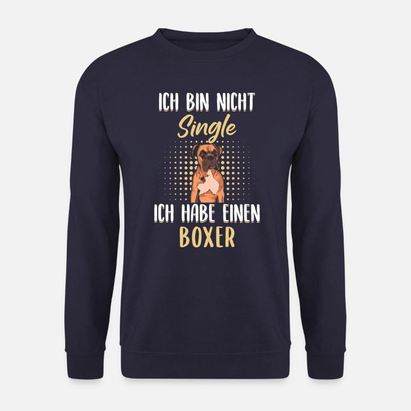 Deutscher Boxer Hund Hundehalter Hunde Boxer - Unisex Pullover - Navy