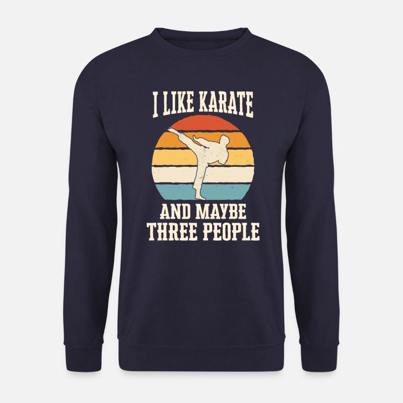 Karate Karatekämpfer Kampfkunst - Unisex Pullover - Navy