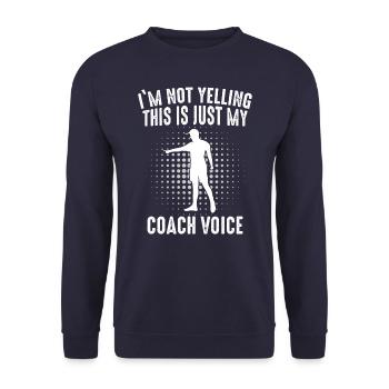 Coach Trainer - Unisex Sweatshirt - navy - Front - Alina (178cm) & Michal (187cm)