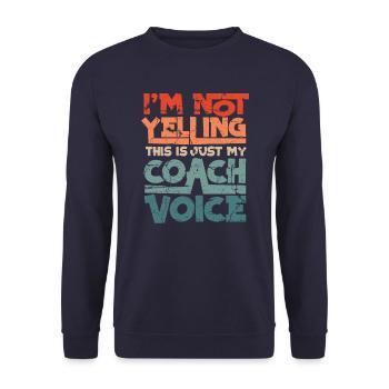 Coach Trainer - Unisex Sweatshirt - navy - Front - Alina (178cm) & Michal (187cm)