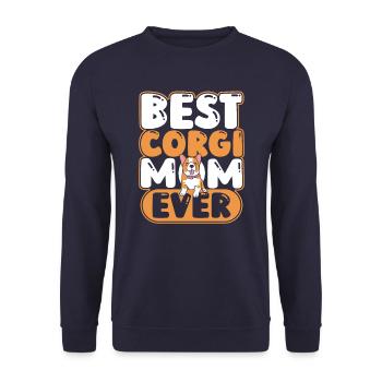Pembroke Welsh Corgi Chiens Chiens - Sweat-shirt Unisexe - marine - Devant - Alina (178cm) & Michal (187cm)
